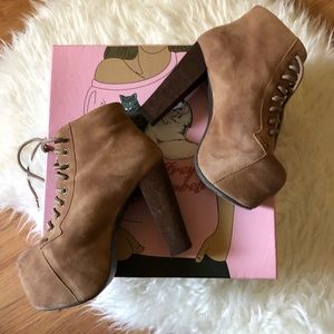 Jeffrey Campbell Lita in Taupe Suede